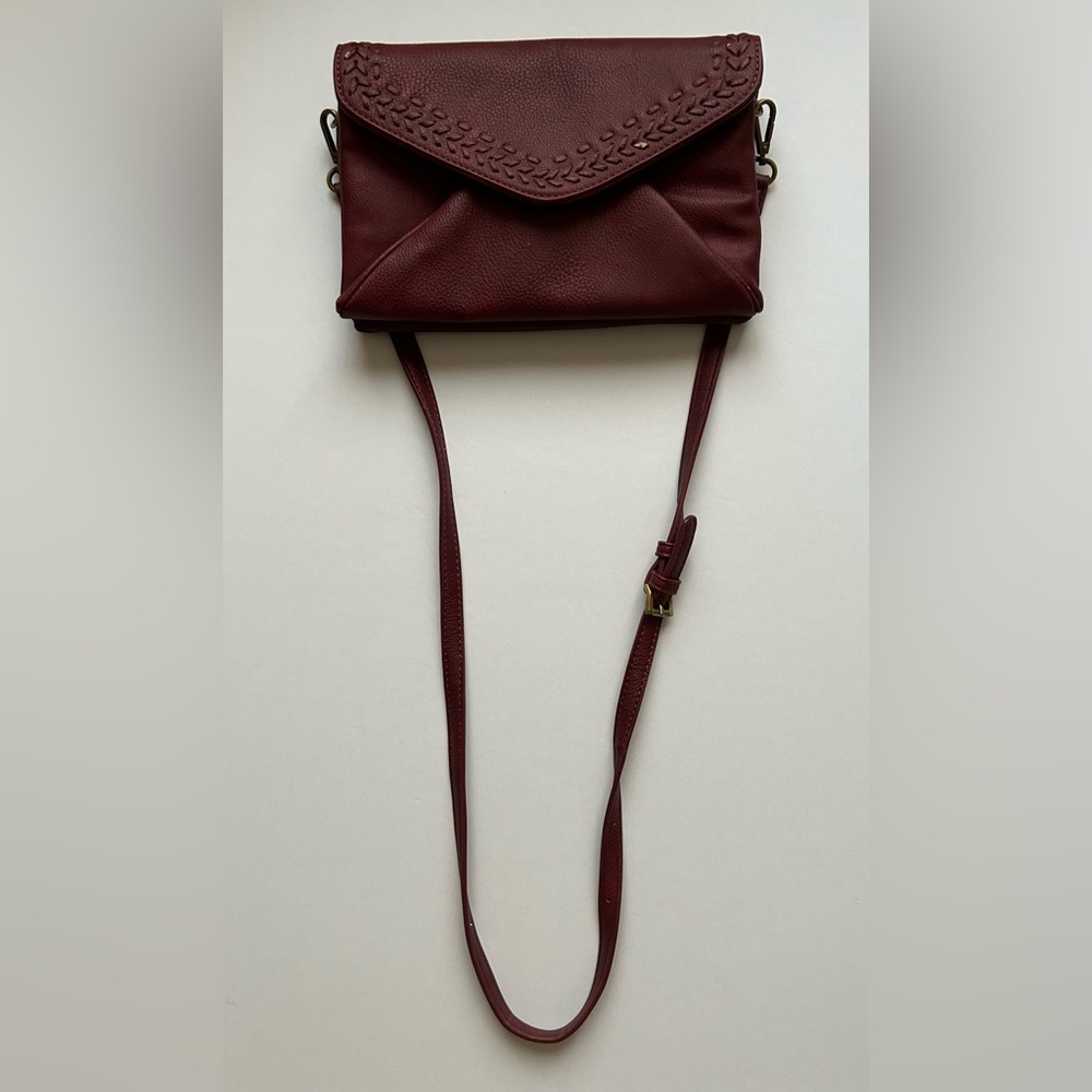 ANTHROPOLOGIE vegan Leather Crossbody Envelope Flap Purse